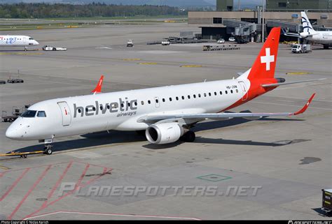 HB JVM Helvetic Airways Embraer ERJ 190LR ERJ 190 100 LR Photo By