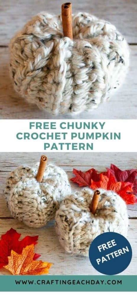 Free Chunky Crochet Pumpkin Pattern Crafting Each Day