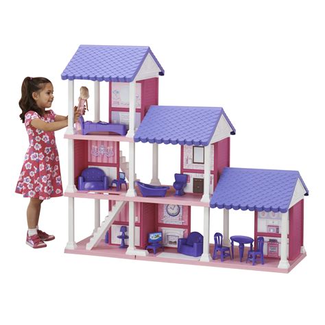 American Plastic Toys 25 Piece Delightful Dollhouse Set | Wayfair