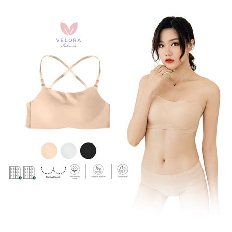 Jual Velora Bra Seamless Strapless Tali Bisa Dilepas Tanpa Kawat