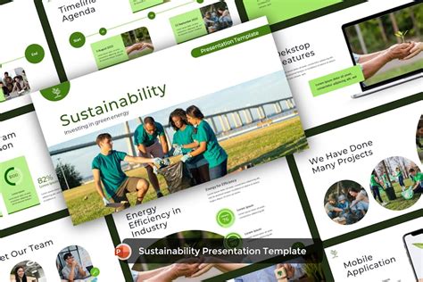 Sustainability Powerpoint Template Incl. sustainability & energy ...