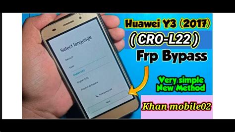 Huawei Y Frp Bypass Huawei Y Cro L Frp Bypass Frp Bypass