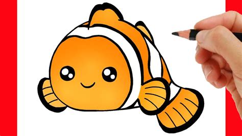 HOW TO DRAW A CUTE FISH - HOW TO DRAW NEMO - YouTube