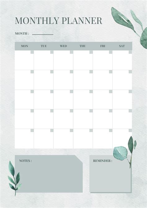 Daily Planner Pages Study Planner Journal Planner Monthly Planner