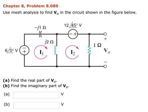 Solved Use Mesh Analysis To Find V O In The Circuit Shown In Chegg