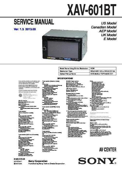 Sony Xav Ax5000 Wiring Diagram