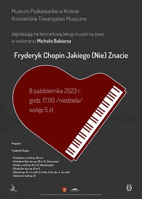 Fryderyk Chopin Jakiego Nie Znacie Koncert W Muzeum Podkarpackim