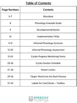 Cycles Approach For Phonological Processes Assessment And