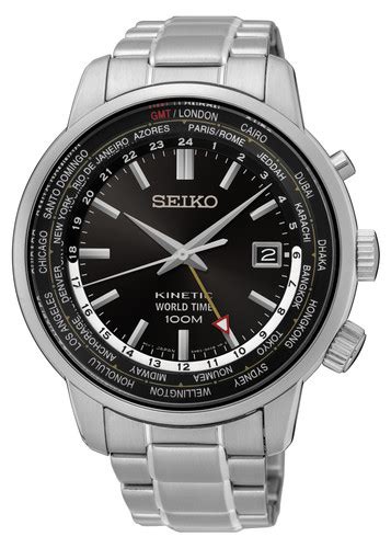 Seiko Kinetic World Time Gmt Sun Maplejeweller