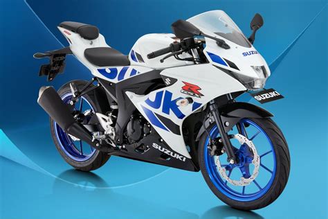 Suzuki Gsx R150 Warna Brilliant White Sepeda Motor Sport Sepeda