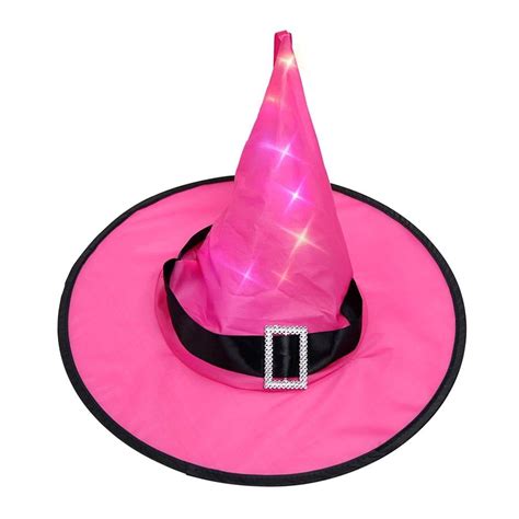 Sombrero Way To Celebrate De Bruja Con Luz LED Rosa 38 Cm Walmart