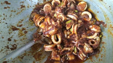 Sambal Tumis Sotong Petai