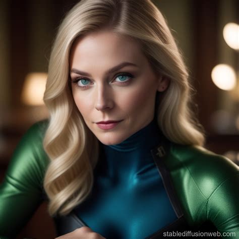 Blonde Haired Woman Vs Green Goblin Stable Diffusion Online