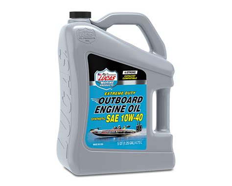 Lucas Oil Outboard Engine Oil Synthetic SAE 10W 40 Lentus