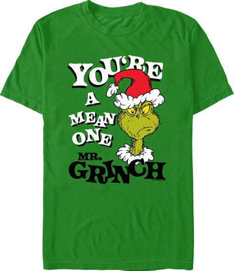 Youre A Mean One Mr Grinch Dr Seuss T Shirt