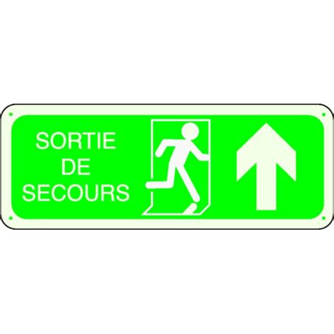 Panneau Sortie De Secours Photoluminescent