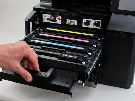 Замена ящика для тонер-картриджей в цветном МФУ HP Laserjet Pro 200 - HD01