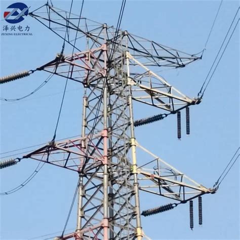 Hot Dipped Galvanized Steel Angle Power Tower Steel Lattice Transmission Tower Transmission