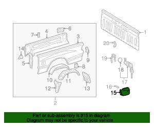 77305 0C030 Fuel Filler Door 2003 2006 Toyota Tundra OEM Genuine