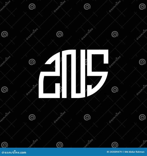 Zns Letter Logo Design On Black Background Zns Creative Initials