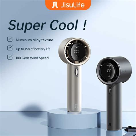 Rechargeable JISULIFE Mini Handheld Fan With Lanyard 5000Mah 100 Level