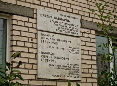 Вавиловых — улица названа в честь братьев Вавиловых, крупных советских ...