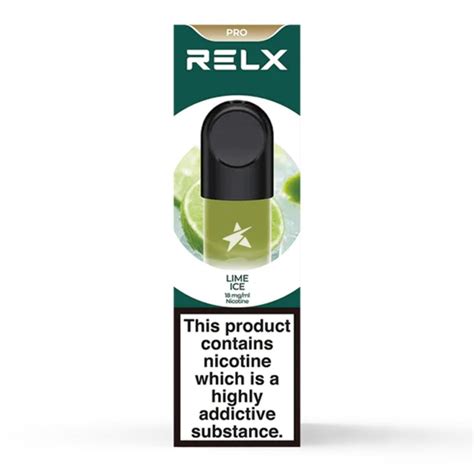 Buy Relx Pod Pro Lime Ice Flavour 2pcs 18mg Ml Nicotine Chinese