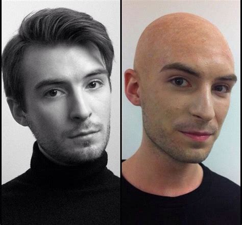 Bald cap Bald Caps, Smart Casual Work Outfit, Skin Pores, Shaved Head ...