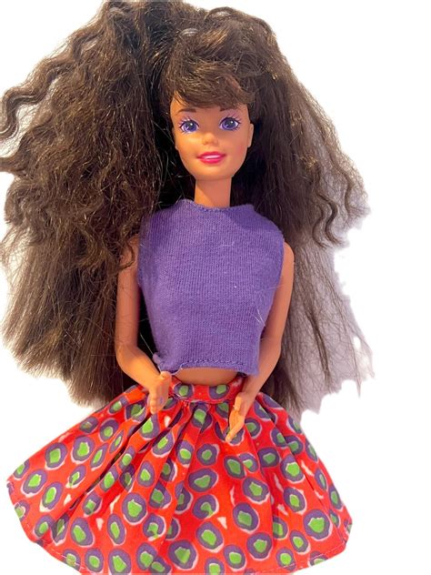 Vintage 1993 90 S Mattel Paint N Dazzle Brunette Teresa Doll REDRESSED Etsy