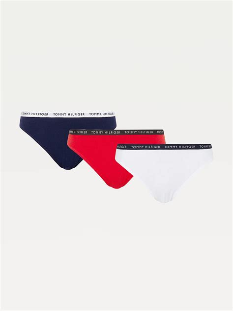 Buy Tommy Hilfiger 3P Bikini White Desert Sky Primary Red Scandinavian Fashion Store