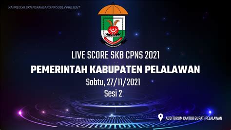 Live Score Skb Cpns Sesi Youtube