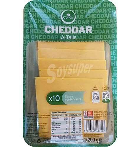 Condis Queso Condis Cheddar Lonchas 200 G