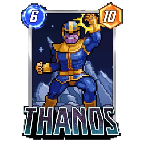 Thanos Pixel Marvel Snap Card Variant - Marvel Snap Zone