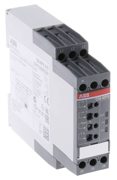 1svr730885r3300 Cm Mps21s Abb Abb Din Rail Phase Voltage Monitoring