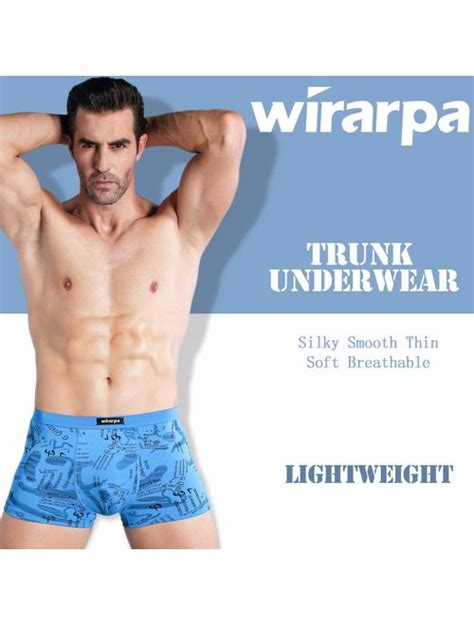 Buy Wirarpa Men S Breathable Modal Microfiber Trunks Underwear Covered