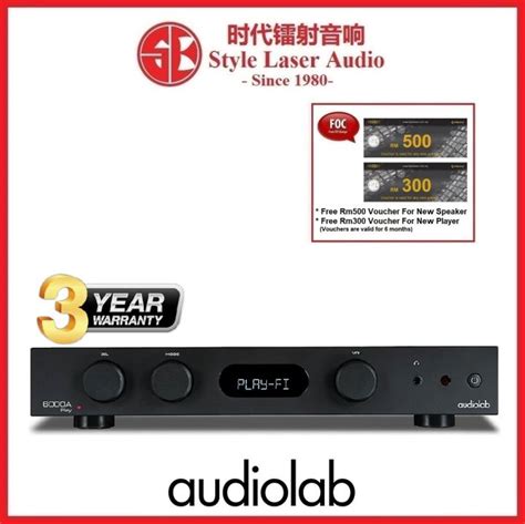 Audiolab 6000a Play Integrated Amplifier With Wireless Audio Streaming