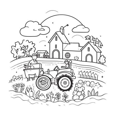 Agricultura Para Colorir - Desenho De Agricultura Para Colorir - NAZAEDU