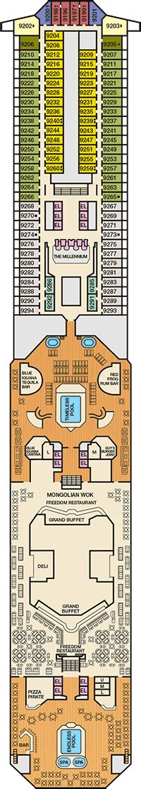 Carnival Freedom Deck Plan And Cabin Plan