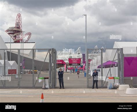 British Army Soldiers Working As Security Guards At The London 2012