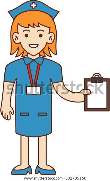 Nurse Doodle Cartoon Illustration Stock Vector Royalty Free 332785160