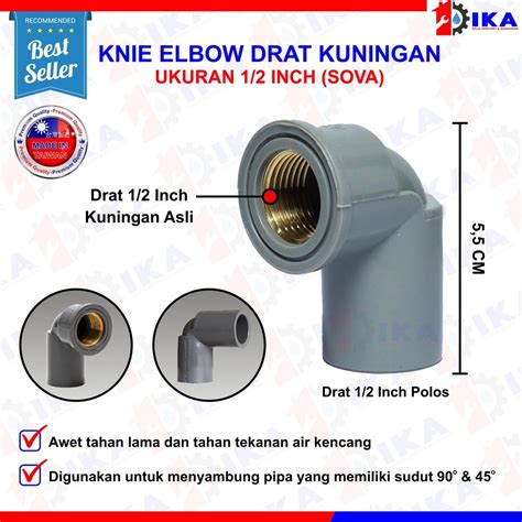 Sambungan Pipa Drat Sova Original Made In Taiwan Kualitas Premium