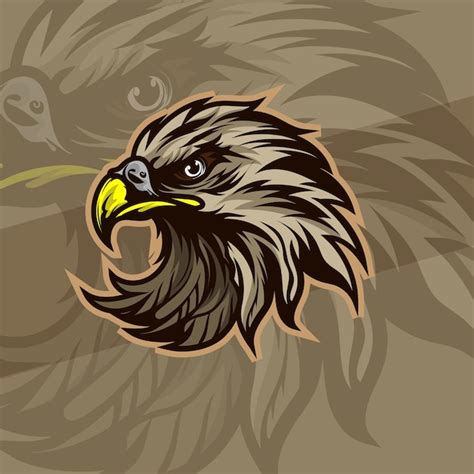 Premium Vector Bald Eagle Or Hawk Head Mascot Graphic Gaming Logo