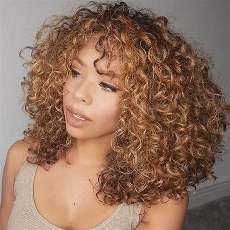 Blonde Curly Hair Colored Curly Hair Honey Colored Hair Curly Hair Styles Naturally Thick
