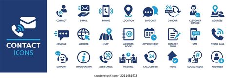 Contact Icons Free Vector