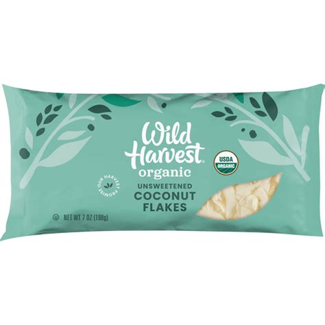 Wild Harvest Coconut Flakes Organic Unsweetened 7 Oz Baking