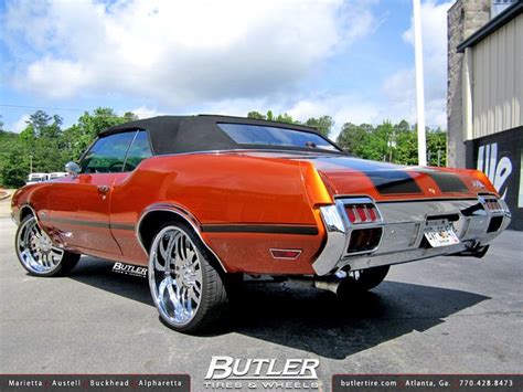 Oldsmobile Cutlass 442 With 22in Asanti Af115 Wheels Flickr Photo Sharing Oldsmobile