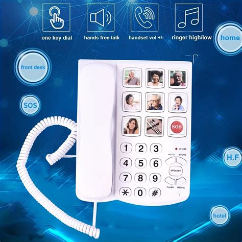 Schnurgebundenes Telefon Mit Gro En Tasten Und Lautsprecher F R Ltere