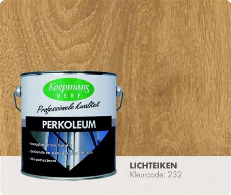 Koopmans Perkoleum Beits Licht Eiken Transparant Hoogglans