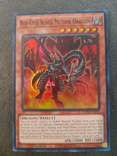 Yu Gi Oh TCG Red Eyes Black Meteor Dragon Duelist Nexus DUNE EN095 1st