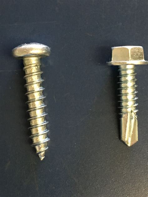 Difference Self-Drilling Self-Tapping Screws